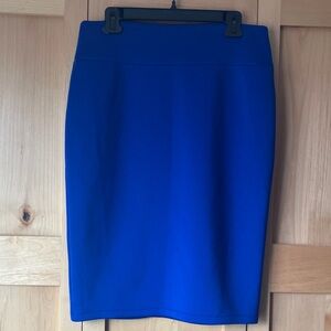 INC International Concepts Blue Pencil Skirt